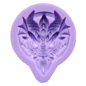 Dekostar Dragon Head Fondant Silicone Mold, Animals Dragon Baking DIY Ice Cream Mouss Mould Fondant Chocolate Pudding Jelly Cake Tools