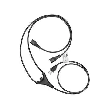 Monoprice Power Cord Splitter 6 Feet - Power 2 Devices Easily
