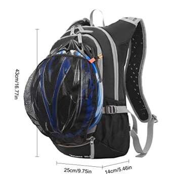 LOCAL LION Hydration Backpack Water Cycling Backpack 18L Hiking Water Biking Backpack Hydration Pack...
