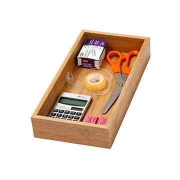 YBM HOME Eco-Friendly Bamboo Drawer Organizer for Home