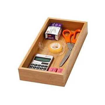 YBM HOME Eco-Friendly Bamboo Drawer Organizer for Home