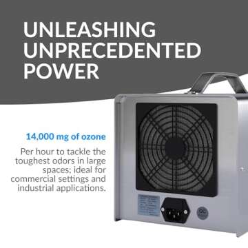 New Comfort SS12000 Commercial Ozone Generator and Air Purifier, 9000 to 20000 mg/hr, Powerful Ozone Generator for Industrial Use