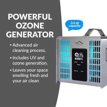New Comfort SS12000 Commercial Ozone Generator and Air Purifier, 9000 to 20000 mg/hr, Powerful Ozone Generator for Industrial Use