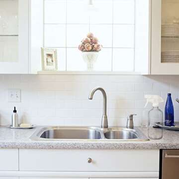 Easeen 6 Pack 16 oz Refillable Glass Spray Bottles