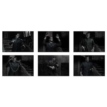 Neca Universal Monsters 7-Inch Ultimate Frankenstein Monster Action Figure (Black/White)