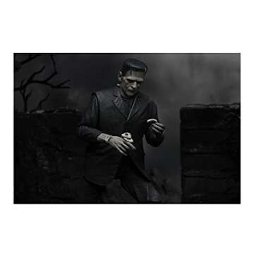 Neca Universal Monsters 7-Inch Ultimate Frankenstein Monster Action Figure (Black/White)