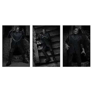 Neca Universal Monsters 7-Inch Ultimate Frankenstein Monster Action Figure (Black/White)