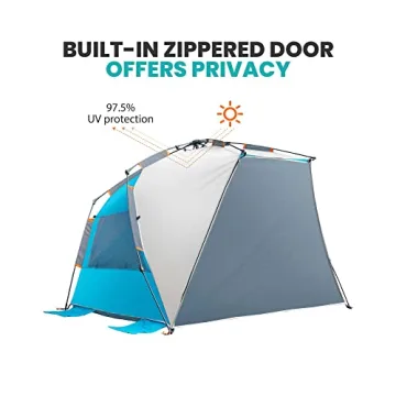 OutdoorMaster Beach Tent: Easy Pop-Up Shade for Family Fun