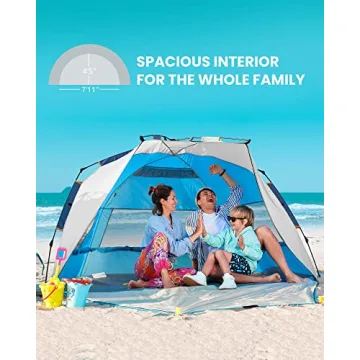 OutdoorMaster Beach Tent: Easy Pop-Up Shade for Family Fun