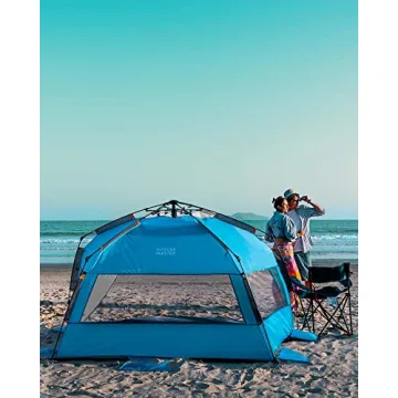 OutdoorMaster Beach Tent: Easy Pop-Up Shade for Family Fun