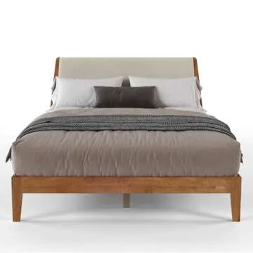 Unique Queen Bed Frame with Scandinavian Design and Easy Setup
