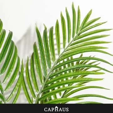 CAPHAUS 5 Feet, 60 Inch Artificial Palm Tree with 13 Trunks, Faux Dypsis Lutescens Plant, Faux Potted Tree, Plant in Pot with Dried Moss, Indoor Gift for Housewarming, Home, Office