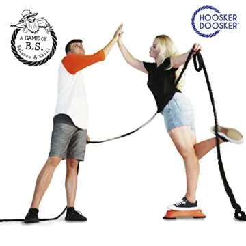 Just Jump It Hoosker Doosker, Balancing Tug of War Family Games for Kids, Tug of War Rope with Balancing Stones, Kids Outdoor Play Equipment