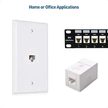 Cable Matters Cat 6 Keystone Jacks 25-Pack for Networking