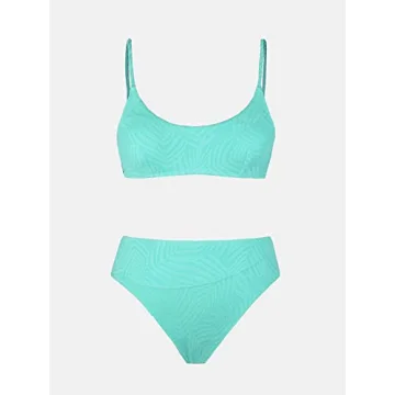 CUPSHE Women Bikini Set High Waisted Asymmetrical Swimwear