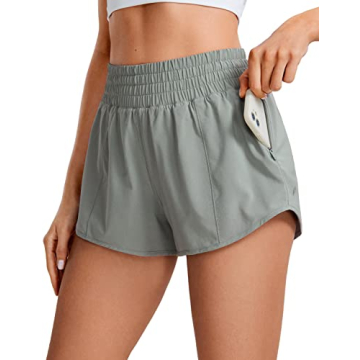 CRZ YOGA High Waisted Running Shorts: Soft, Quick Dry, Stylish Gear
