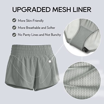 CRZ YOGA High Waisted Running Shorts - Quick Dry & Stylish