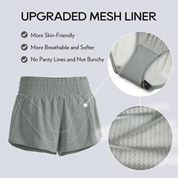 CRZ YOGA High Waisted Running Shorts - Quick Dry & Stylish