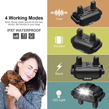 Heaflex Waterproof Dog Training Collar 4 Modes 1640ft Range