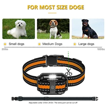 Heaflex Waterproof Dog Training Collar 4 Modes 1640ft Range