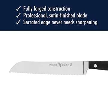 HENCKELS Classic 7-inch Bread Knife for Effortless Slicing