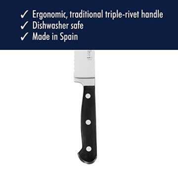 HENCKELS Classic Razor-Sharp 7-inch Bread Knife, Cake Knife , German Engineered Informed by 100+ Years of Mastery, Black