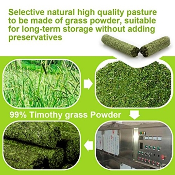 ULIGOTA Timothy Hay Sticks for Small Pets 20pcs