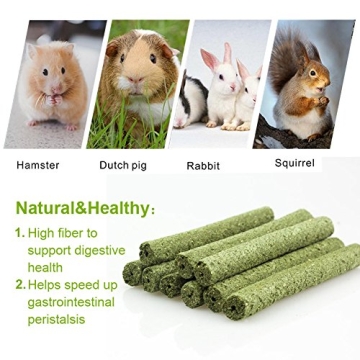 ULIGOTA Timothy Hay Sticks for Small Pets 20pcs