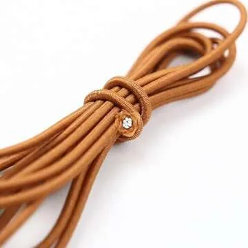 8 pcs Elastic Bands for TN Traveler Notebook,8.8 Yard Elastic Rubber Cords with 8 Decorative Toggles DIY Repair Kit for Refillable Leather Traveler's Journal