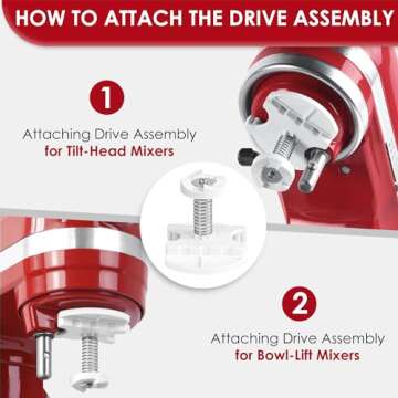 Ice Cream Maker Attachment & Shaved Ice for KitchenAid
