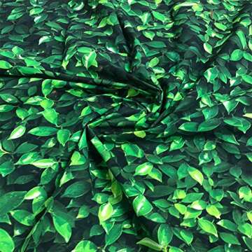SJOLOON 7x5ft Green Leaves Greenery Backdrop - Natural Green Lawn Party Photography Backdrop for Birthday, Newborn, Baby, Lover, Wedding Photo Studio Props 10923