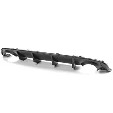 Rear Diffuser Compatible with 2015-2023 Dodge Charger, Matte Black Rear Lip Bumper Valance Diffuser by IKON MOTORSPORTS, 2016 2017 2018 2019