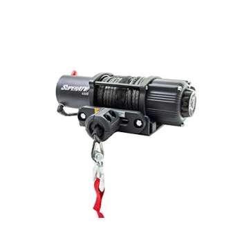 Complete SuperATV Black Ops 4500 LB Winch & Mounting Plate for Honda Pioneer 700/700-4 - Adventure R...