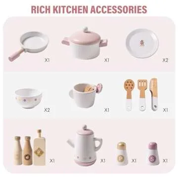 ROBUD Play Kitchen for Kids - Stylish & Functional Toy