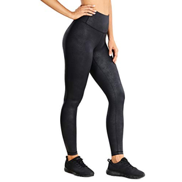 CRZ YOGA Matte Faux Leather Leggings | High Waisted Comfort