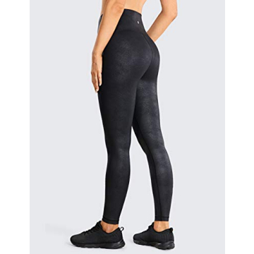 CRZ YOGA Matte Faux Leather Leggings | High Waisted Comfort