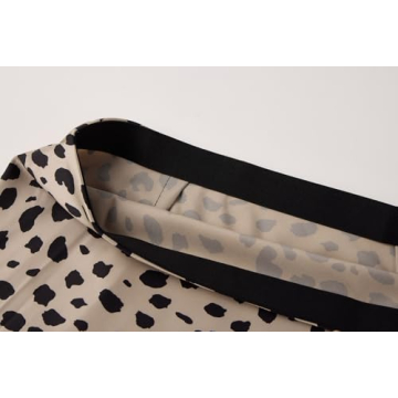 Keasmto Leopard Satin Midi Skirt - Classy & Comfy Look