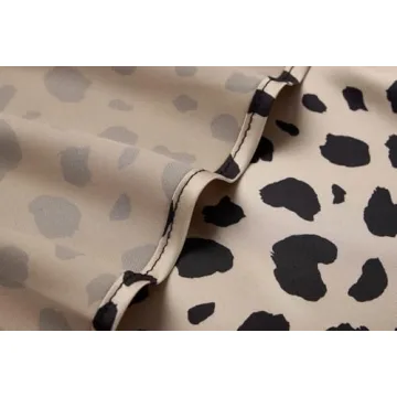 Keasmto Leopard Satin Midi Skirt - Classy & Comfy Look