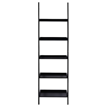 Tangkula 5-Tier Ladder Shelf - Modern Wood Storage Rack