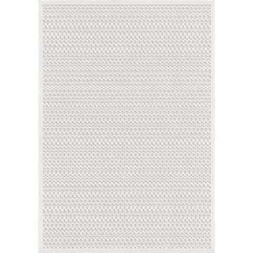 My Texas House Quail Hallow Rug - 7'8" X 10'10" Rectangle In Natural, High-Low, Geometric Design, Indoor Outdoor Patio And Home Decor