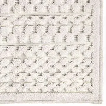 My Texas House Quail Hallow Rug - 7'8" X 10'10" Rectangle In Natural, High-Low, Geometric Design, Indoor Outdoor Patio And Home Decor