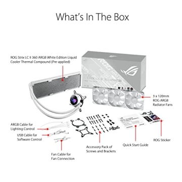 ASUS ROG Strix LC II 360 ARGB Liquid Cooler for Intel & AMD