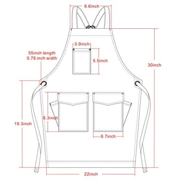 Stylish Jeanerlor Denim Tool Shop Apron for Creative Professionals