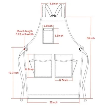 Stylish Jeanerlor Denim Tool Shop Apron for Creative Professionals