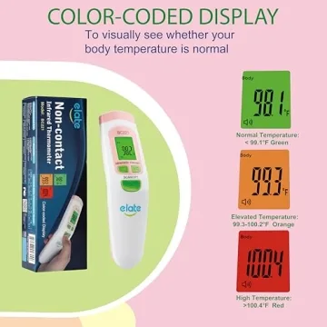 Elate Pink Thermometer - Non-Contact Digital Infrared Device