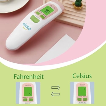 Elate Pink Thermometer - Non-Contact Digital Infrared Device