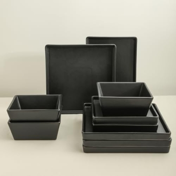 Stone Lain Grace Square Dinnerware Set for 4