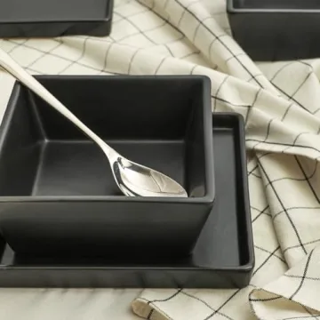 Stone Lain Grace Square Dinnerware Set for 4