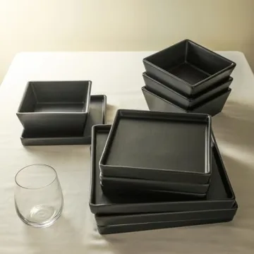 Stone Lain Grace Square Dinnerware Set for 4