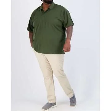 Real Essentials 3 Pack Mens Dry Dri Fit Polo Shirt Short Sleeve Golf Tennis Active Athletic Performance Work Sports Collared Business Casual Tee